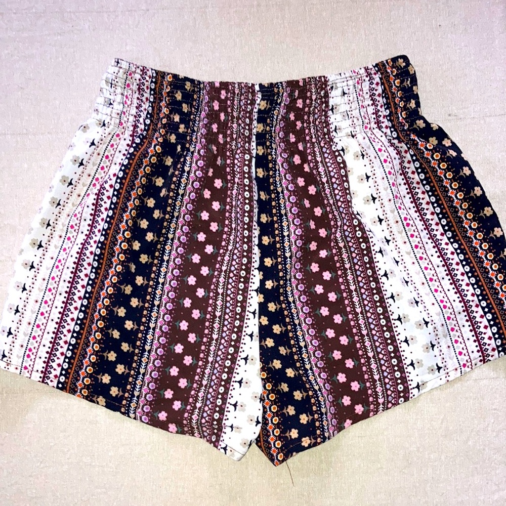 Boho Elastic Waist Shorts size‎ M - Picture 2 of 5